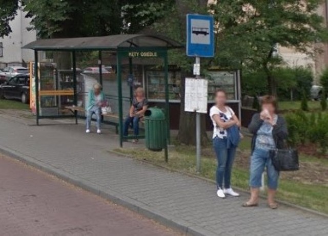 Kamery Google Street View widziane były w Kętach w latach 2012, 2013 i 2017