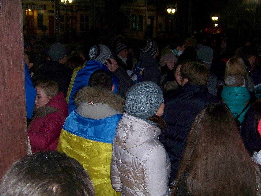 Demonstracja ukraińskich studentów w Rzeszowie[FILM,ZDJĘCIA]