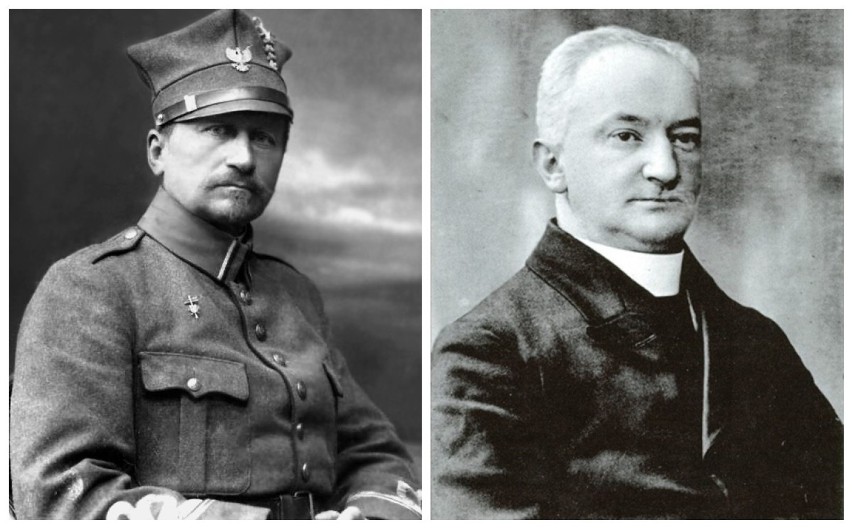 Józef Dowbor-Muśnicki (po lewej)
Ks. Zdzisław Zakrzewski (po...