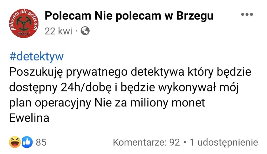 Najlepsze posty na stronie "Polecam Nie polecam w Brzegu" w...