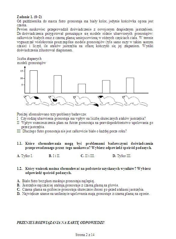 Egzamin gimnazjalny 2013: część matematyczno-przyrodnicza [WYNIKI, ODPOWIEDZI, ARKUSZE, TEST]