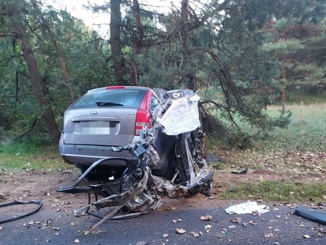 Do tragicznego wypadku doszło na drodze wojewódzkiej 481 w miejscowości Rogóźno w gminie Widawa. Na miejscu zginął 20-letni kierowca