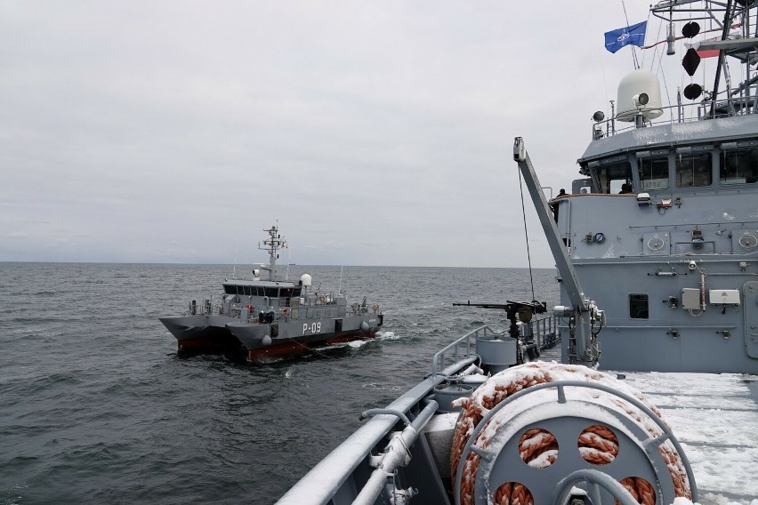 Ćwiczenia Marynarki Wojennej w ramach NATO. Pokaz siły na...