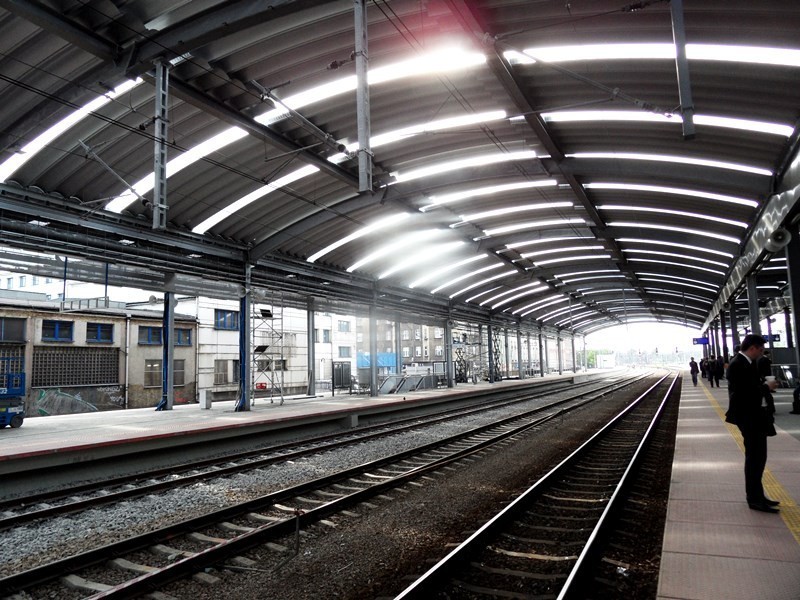 Perony dworca w Katowicach