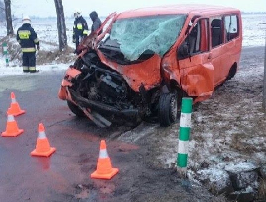 Wypadek w Łaszkowie w gminie Blizanów