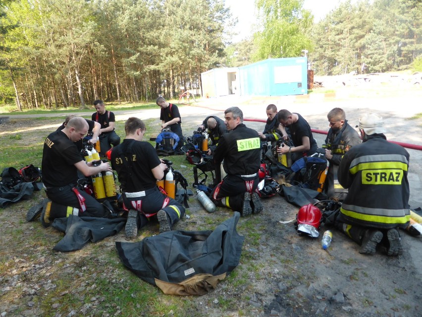 Ćwiczenia strażaków w Niemczech