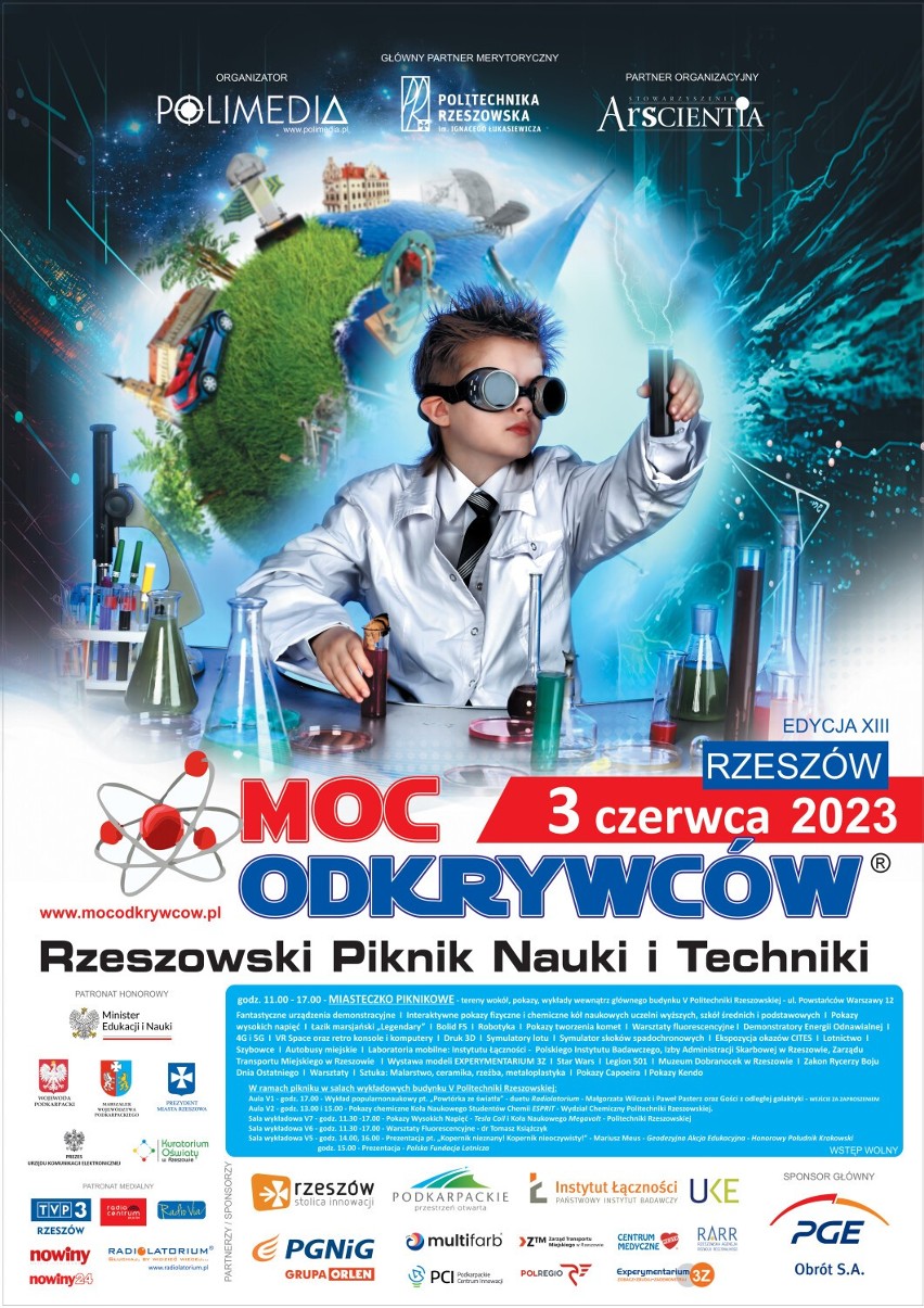 Już wkrótce Rzeszowski Piknik Nauki i Techniki - MOC Odkrywców. Program zapowiada się ciekawie