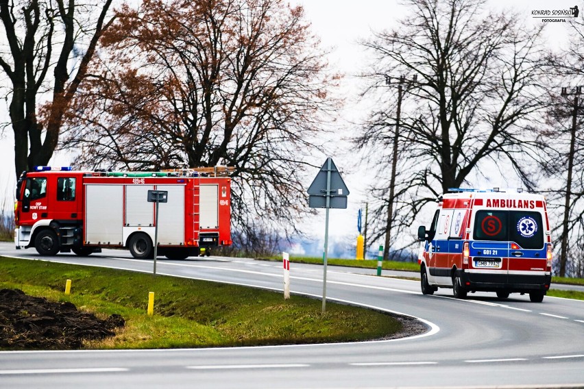 Wypadek na drodze krajowej nr 55