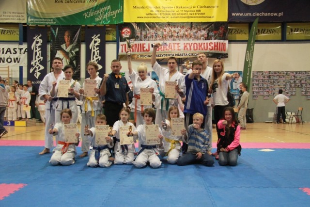 zawodnicy Olsztyńskiego Klubu Karate Kyokushin