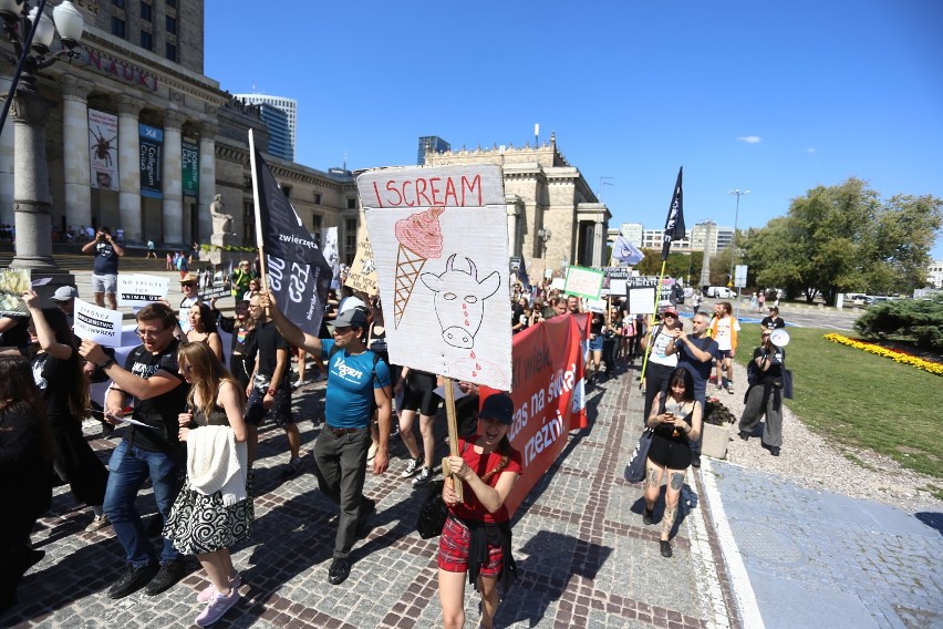 The Official Animal Rights March - w Warszawie odbyła się druga edycja wydarzenia w obronie praw i wyzwolenia zwierząt