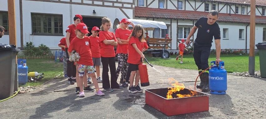 Zakończenie obozu Młodzieżowej Drużyny Pożarniczej OSP „Frajdzik strażak”