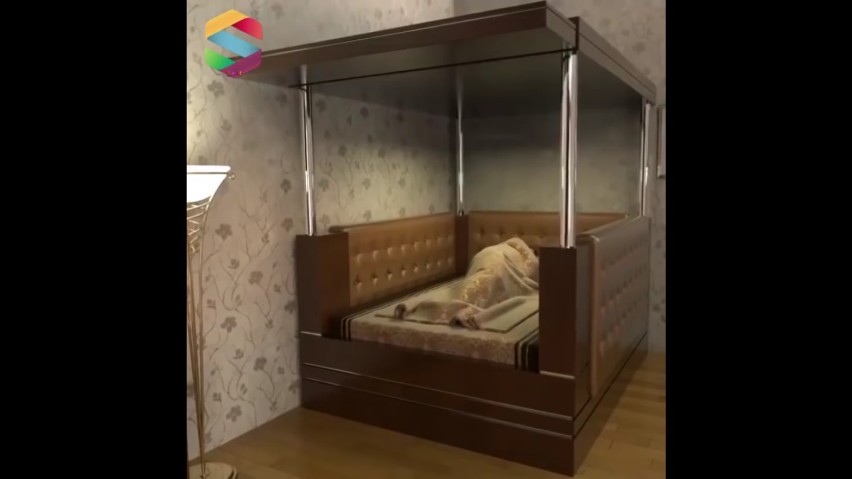 Chińczycy wymyślili łóżko, które "połknie" cię w razie...