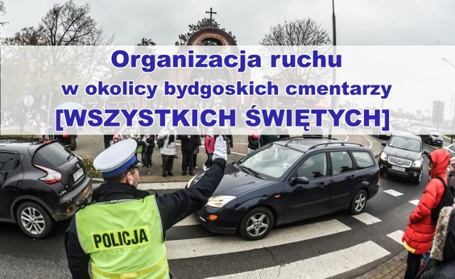 1 listopada przy większości bydgoskich cmentarzy będzie obowiązywać inna organizacja ruchu niż na co dzień. Uwaga, w wielu miejscach zmiany wprowadzone zostaną już 30 października w godzinach wieczornych. Przedstawiamy mapy z informacjami, w jakich miejscach kierowcy mogą spodziewać się utrudnień. Jeżeli macie taką możliwość, rozważcie dojazd do cmentarza pojazdami komunikacji miejskiej. 1 listopada jazda bydgoskimi tramwajami i autobusami będzie bezpłatna 

Kliknij dalej i zobacz mapy i tymczasową organizację ruchu przy cmentarzach:
► przy ul. Kcyńskiej i Jaskółczej
► przy ul. Chojnickiej
► przy ul. Toruńskiej
► przy ul. Wiślanej
► przy ul. Artyleryjskiej i Ludwikowo
► przy ul. Stawowej
► przy ul. Wyszyńskiego
► Proponowany objazd do Fordonu i Torunia na ul. Fordońskiej

W czasie Wszystkich Świętych na bydgoskich nekropoliach prowadzone będą kwesty:
 