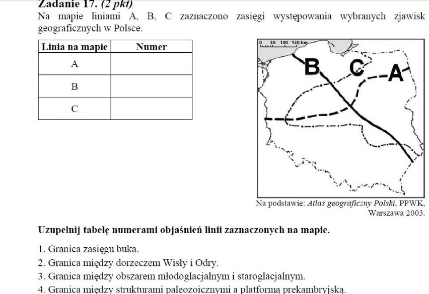 GEOGRAFIA MATURA 2013 ODPOWIEDZI ARKUSZE - maj 2013