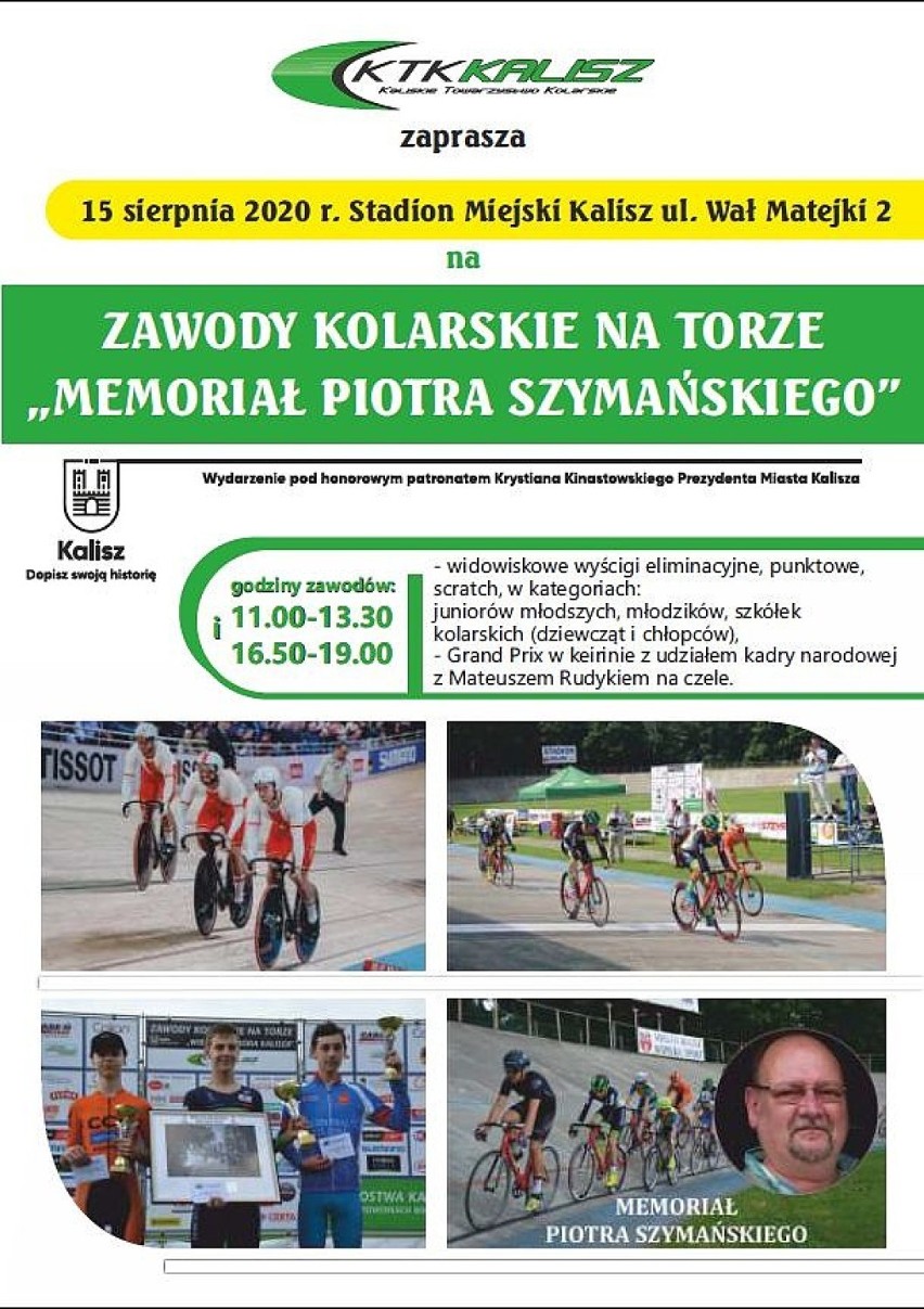 Kolarstwo. Memoriał Piotra Szymańskiego i wielki festyn rowerowy na torze w Kaliszu