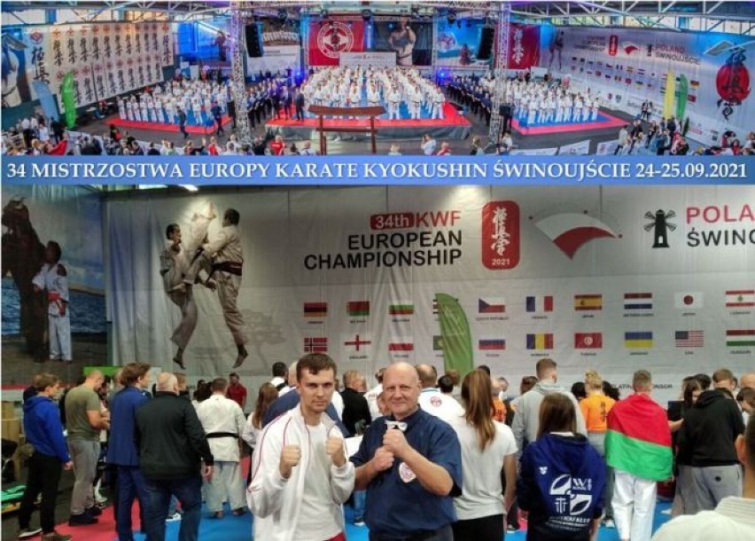 Michał Krawczyk z AKK Radomsko na Mistrzostwach Europy Karate Kyokushin KWF
