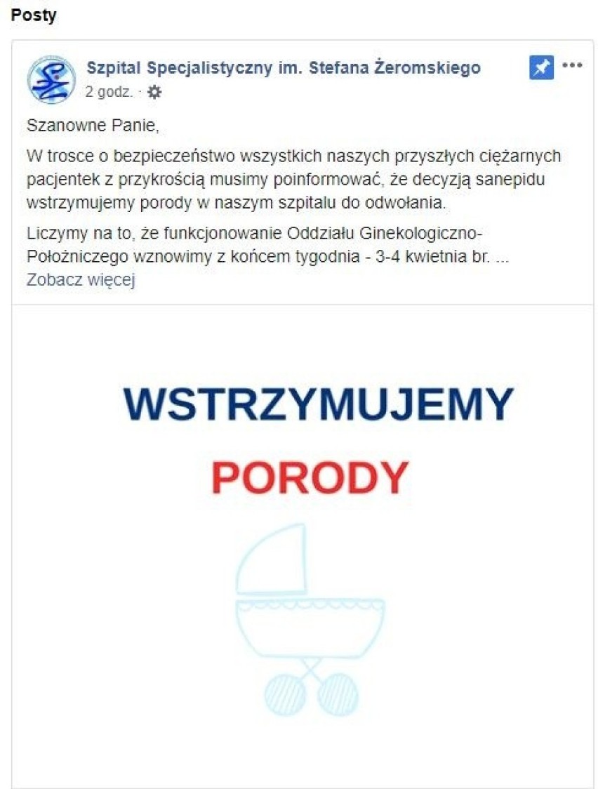 Koronawirus w Krakowie. "Wstrzymujemy porody". Szpital Żeromskiego zamyka Oddział Ginekologiczno-Położniczy. Kwarantanna