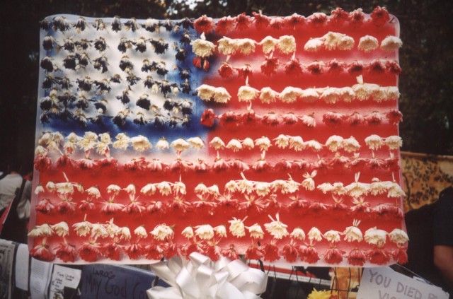 Kwiatowa flaga USA. Fot. AKPA