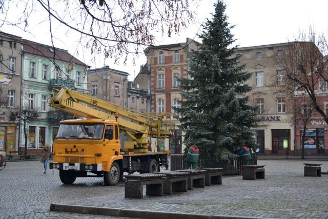 Na leszczyńskim rynku pojawiła się choinka