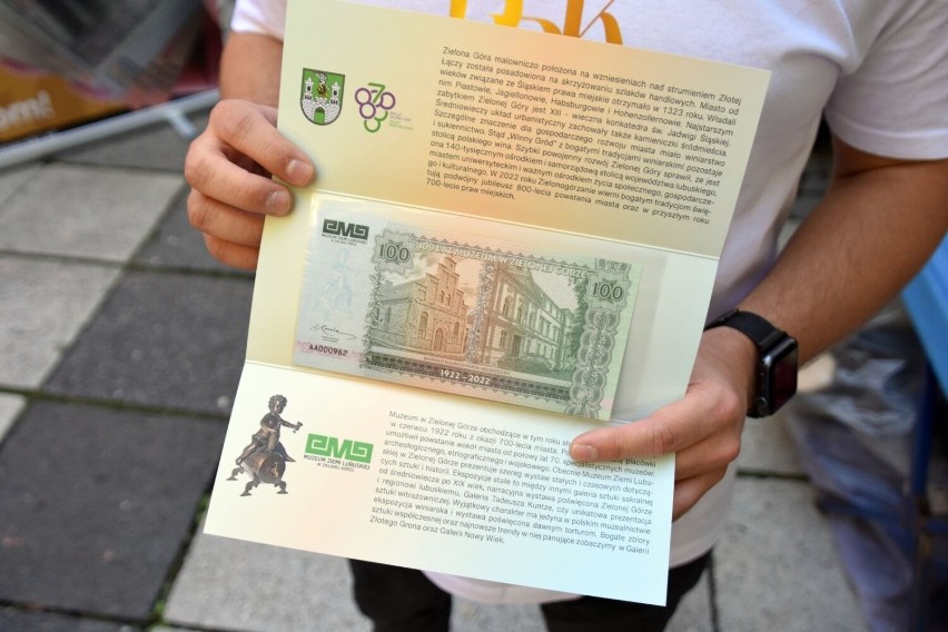 Banknot wydany z okazji 100-lecia zielonogórskiego muzeum trafił do sprzedaży