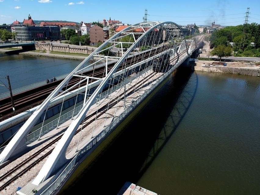 Nowy most nad Wisłą w Krakowie