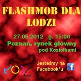 Łódź promuje się w Poznaniu - flash mobem