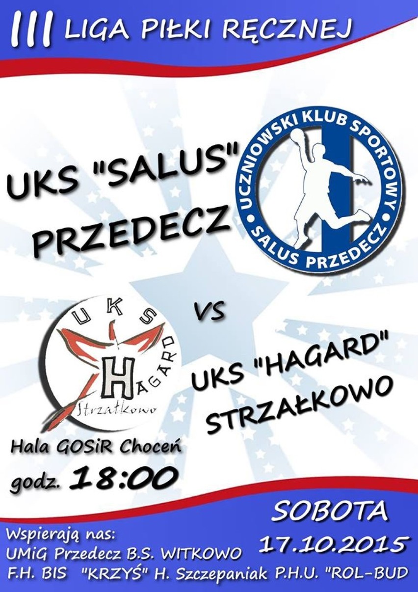 UKS Salus Przedecz - UKS Hagard Strzałkowo
17 październik...