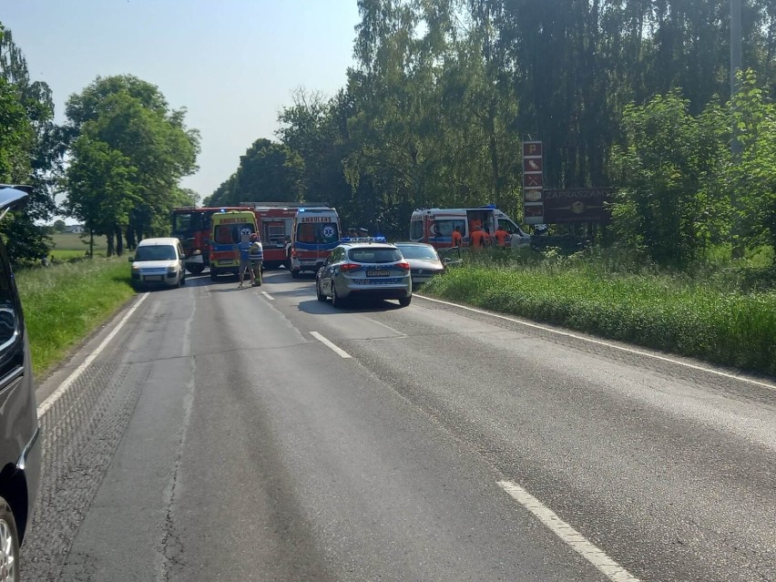 Zderzenie dwóch pojazdów na trasie Rakoniewice - Grodzisk