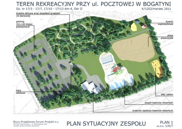 Tak w 2011 roku wyglądał plan zagospodarowania tereny przy ul. Pocztowej.