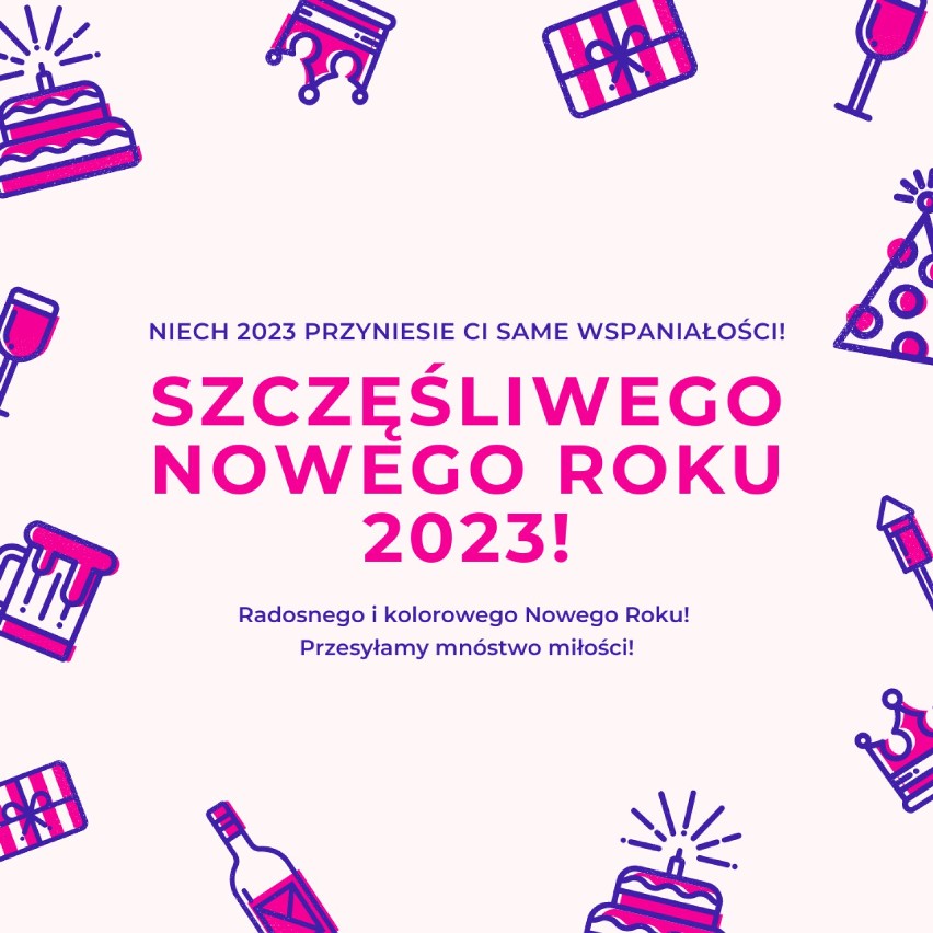 KARTKI na SYLWESTRA i NOWY ROK 2023