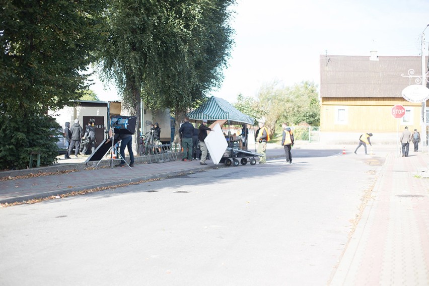 Zdjęcia z planu serialu "Chyłka-Zaginięcie" w Kolnie.
