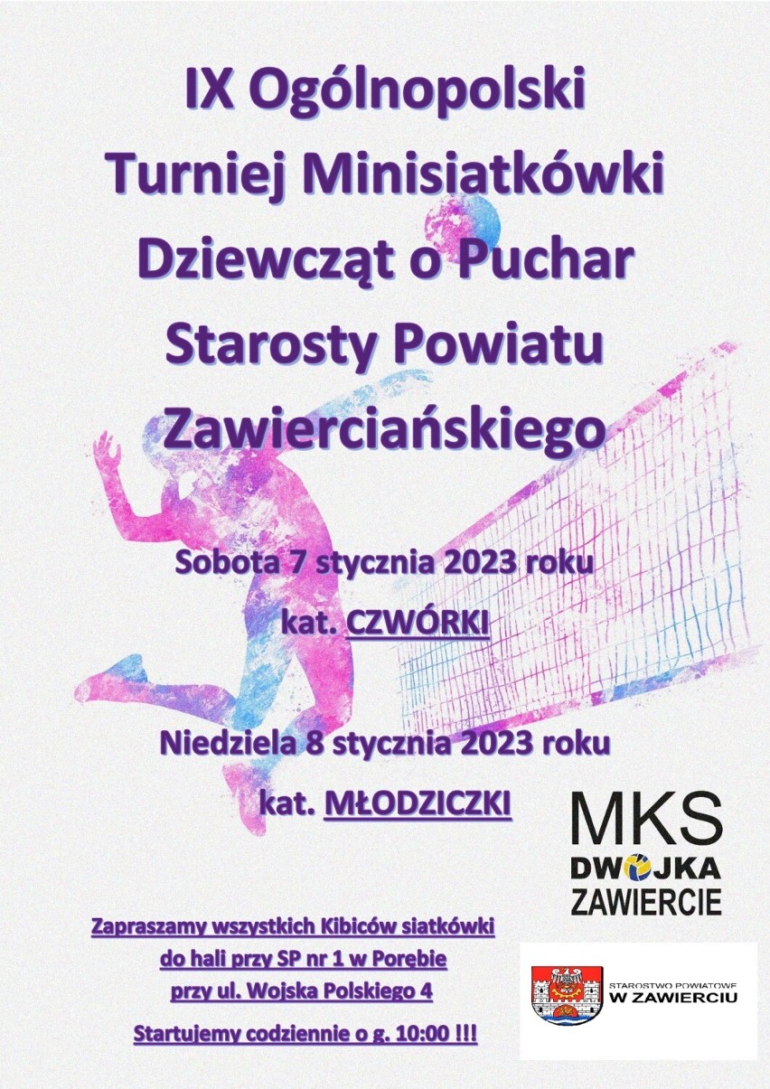 IX Ogólnopolski Turniej Minisiatkówki o Puchar Starosty Zawierciańskiego i Prezydenta Zawiercia