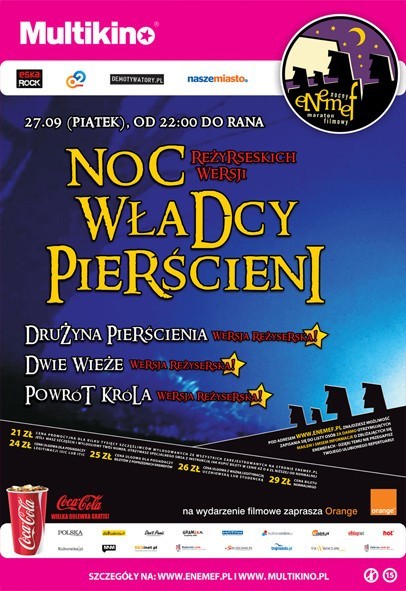 ENEMEF Poznań: Wygraj bilety na Noc Reżyserskich Wersji Władcy Pierścieni