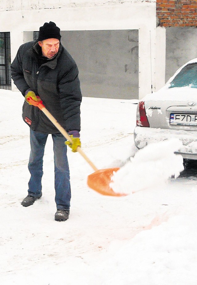 Odśnieżone zostały m.in. parkingi na os. Zachód