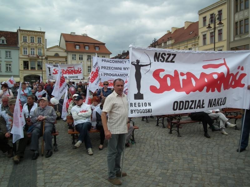 Wielki protest ,,Solidarności&quot; z kujawsko-pomorskiego w Bydgoszczy