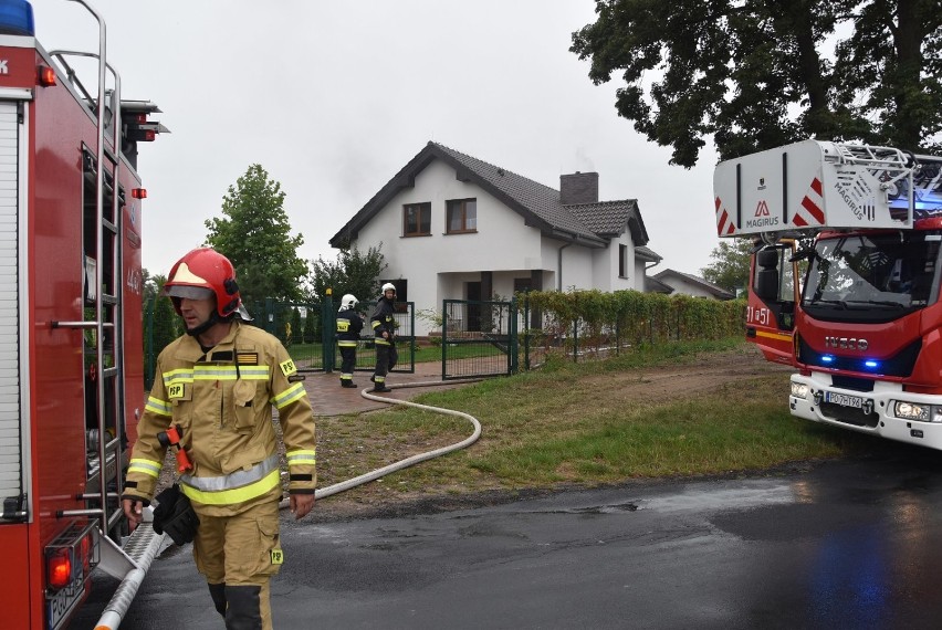 Grodzisk: Pożar domu przy ulicy Głogowskiej  