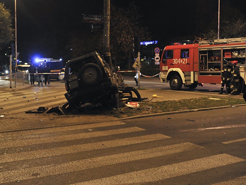 Wypadek na skrzyżowaniu Dąbrowskiego i Tatrzańskiej. Zginęła...