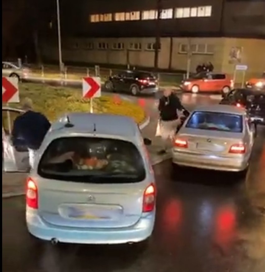 Incydent podczas strajku w Wieluniu. Kierowcy puściły nerwy
