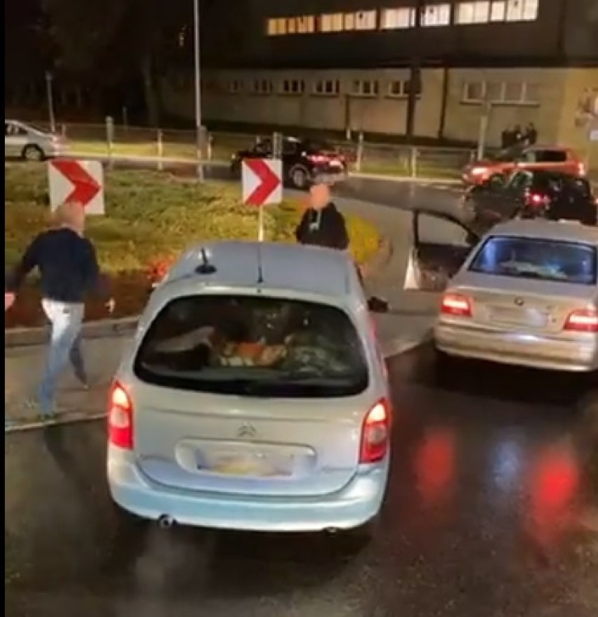 Incydent podczas strajku w Wieluniu. Kierowcy puściły nerwy