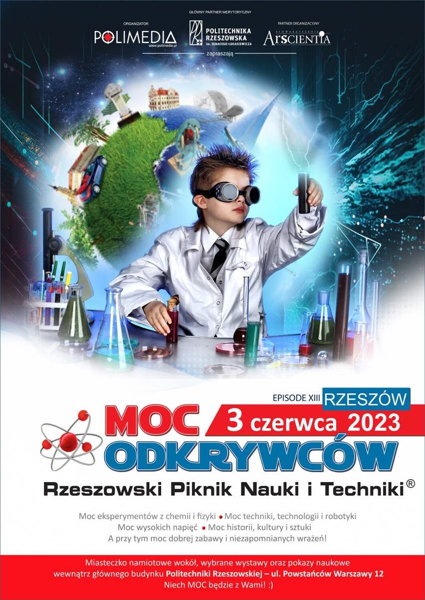 Już w sobotę Rzeszowski Piknik Nauki i Techniki - MOC Odkrywców. Program zapowiada się ciekawie