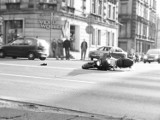 Wypadek motocyklisty w Chorzowie na Katowickiej. Nie żyje 18-latek [ZDJĘCIA]