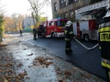Pożar w Olkuszu. Budynek dawnej szkoły palił się w nocy