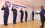 Czterech nowych funkcjonariuszy policji w Komendzie Powiatowej Policji w Oleśnicy 