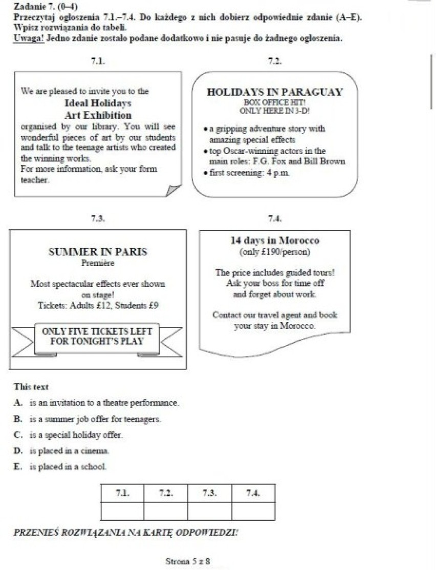 angielski próbny egzamin gimnazjalny 2012| próbny egzamin...