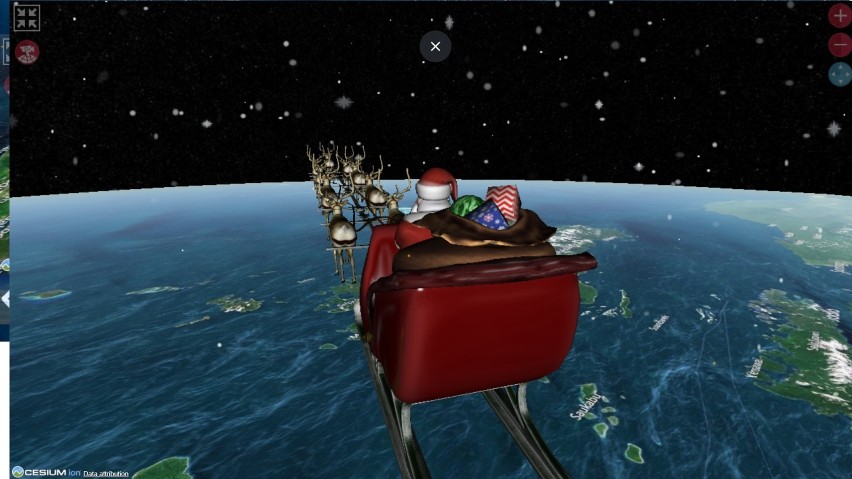 Święty Mikołaj już do Ciebie leci! Możesz zobaczyć go dzięki satelitom wojskowym NORAD-u [NA ŻYWO, ZDJĘCIA]