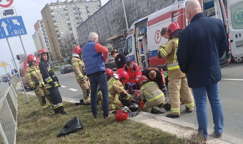 Wypadek na Sandomierskiej w Kielcach