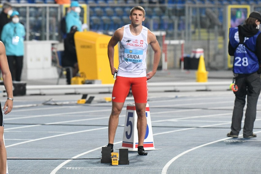 Mateusz Siuda podczas mistrzostw świata sztafet