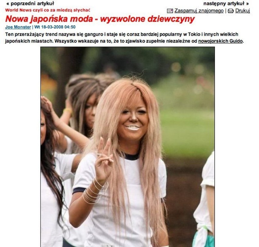 Ganguro w plenerze