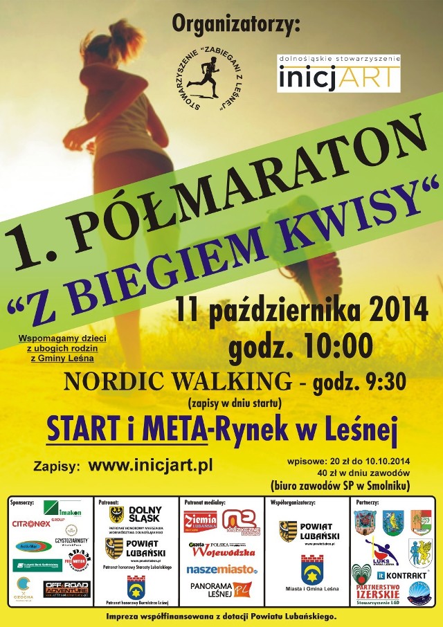 Półmaraton w Leśnej odbędzie się w sobotę 11 października