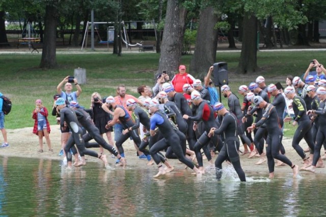 Zdjęcie z triathlonu "PolskaMan" 2019.